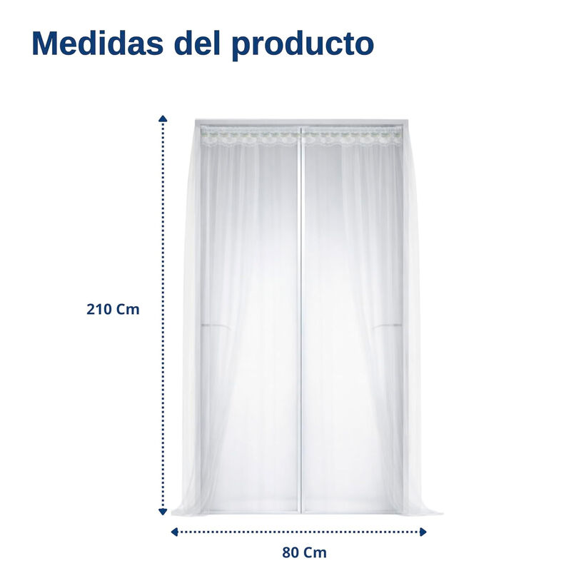 Malla Mosquitera Para Puerta Con Instalaci&oacute;n F&aacute;... image number null
