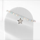 Pulsera Suerte estrella de plata con piedras naturales