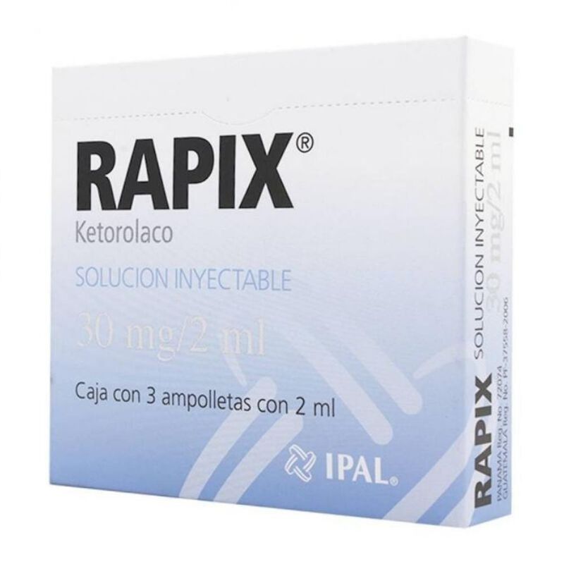 Rapix 30mg/2ml caja con 3 ampolletas de 2ml sol... image number null