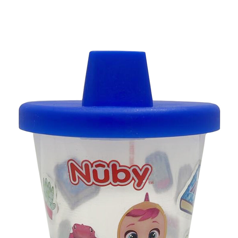 Vaso Entrenador Nuby Beb&eacute;s Llorones 7oz Azul image number null