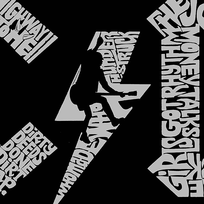 Sudadera Con Capucha Word Art Para Ni&ntilde;a - AC/DC... image number null