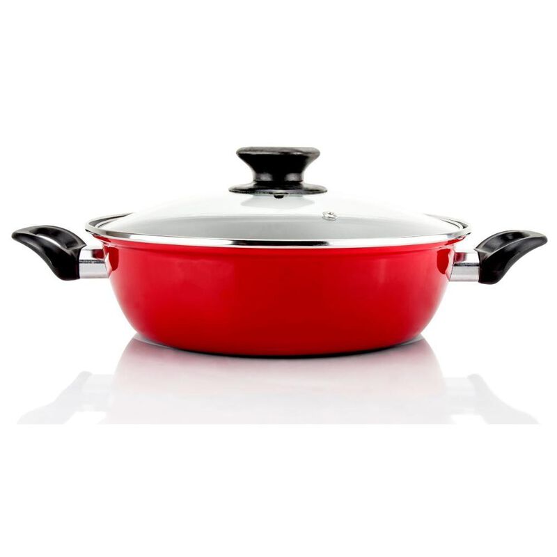 Olla Arrocera Magefesa Coral 26 Cm Tapa Vidrio image number null