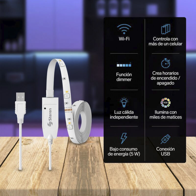 Tira Led Wi-Fi* Multicolor Rgb+W De 2 M image number null