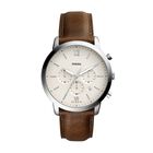Reloj Cron&oacute;grafo Fossil Neutra Fs5380 Para Hombre, Acero/marr&oacute;n