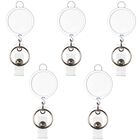 Carrete Retr&aacute;ctil Para Credencial Aiwoqi 3 cm M&aacute;x 61 cm Pack De 5 Blanco