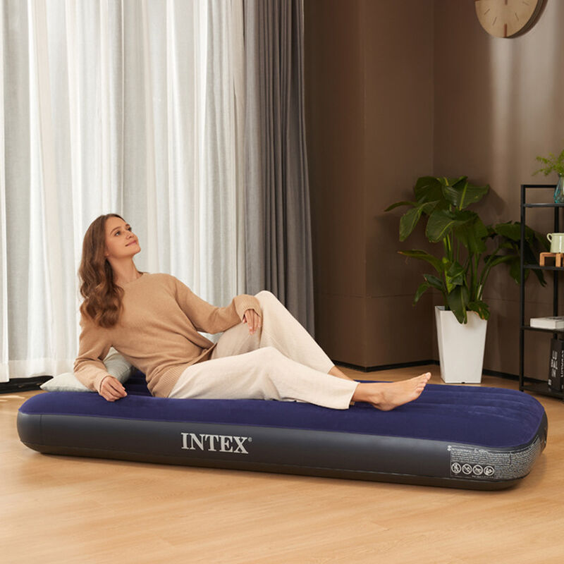 Colch&oacute;n Inflable Dura-Beam 1 Plaza Azul Lo Nece... image number null