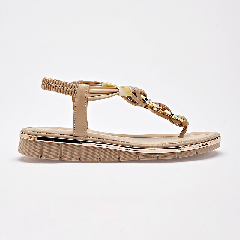 Been Class sandalia piso para mujer beige cod 1... image number null