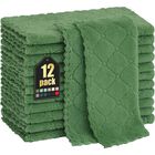 Pa&ntilde;os de Cocina Homaxy, Pack de 12 - 25 cm, Verde Hierba