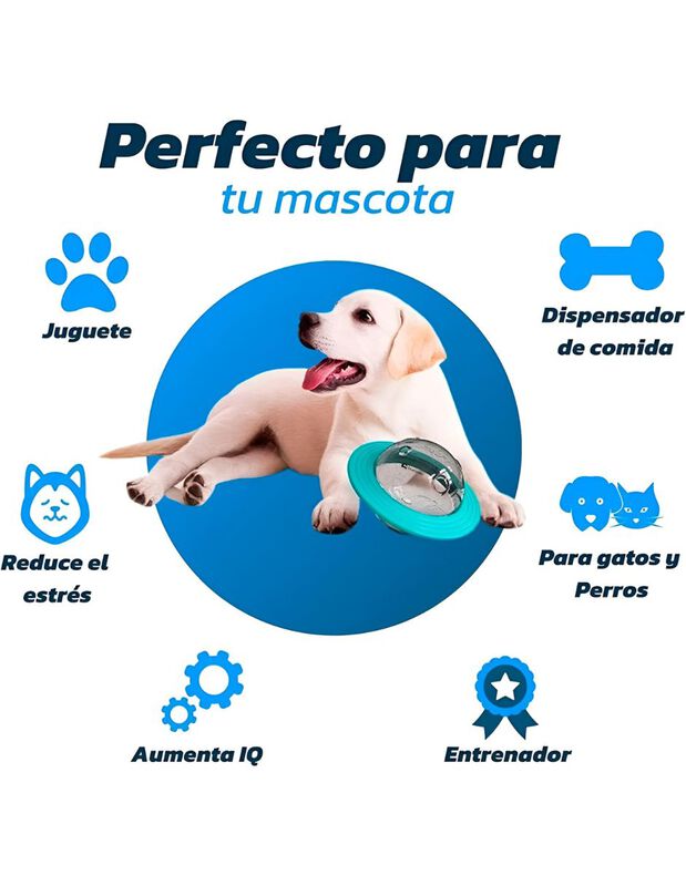 Plato Dispensador Para Perros Elego image number null