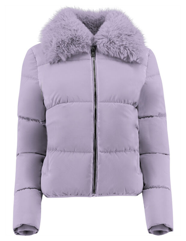 Chamarra Mujer Cuello Con Peluche Acolchada Lil... image number null