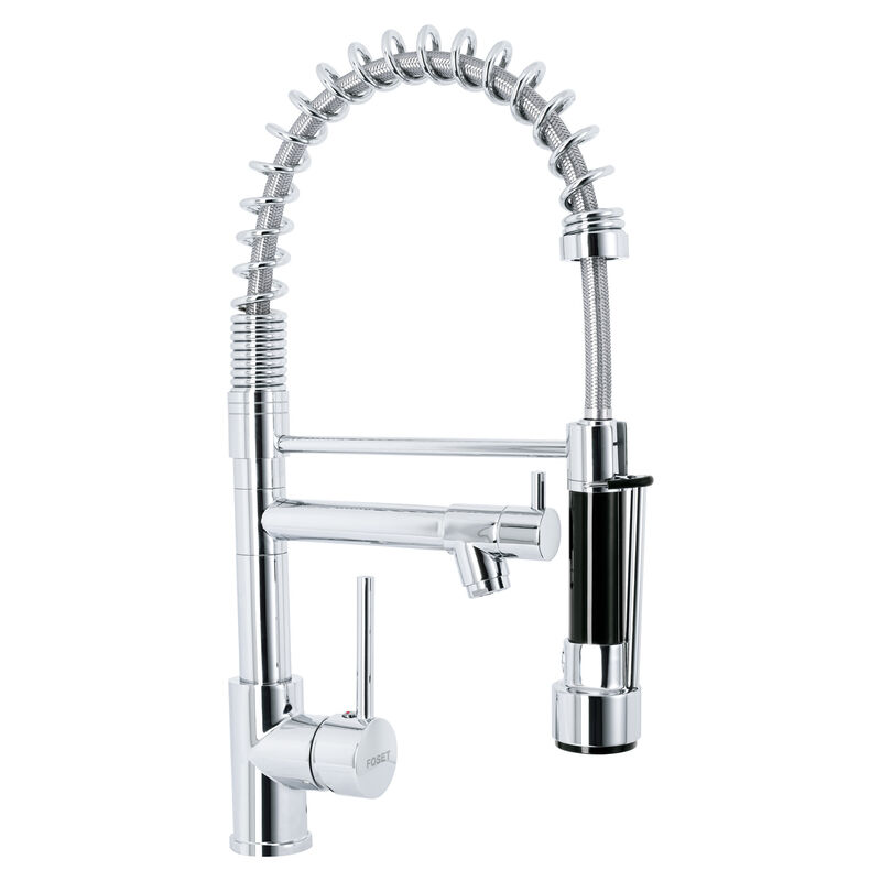 Monomando con Doble Salida para Fregadero Cromo... image number null