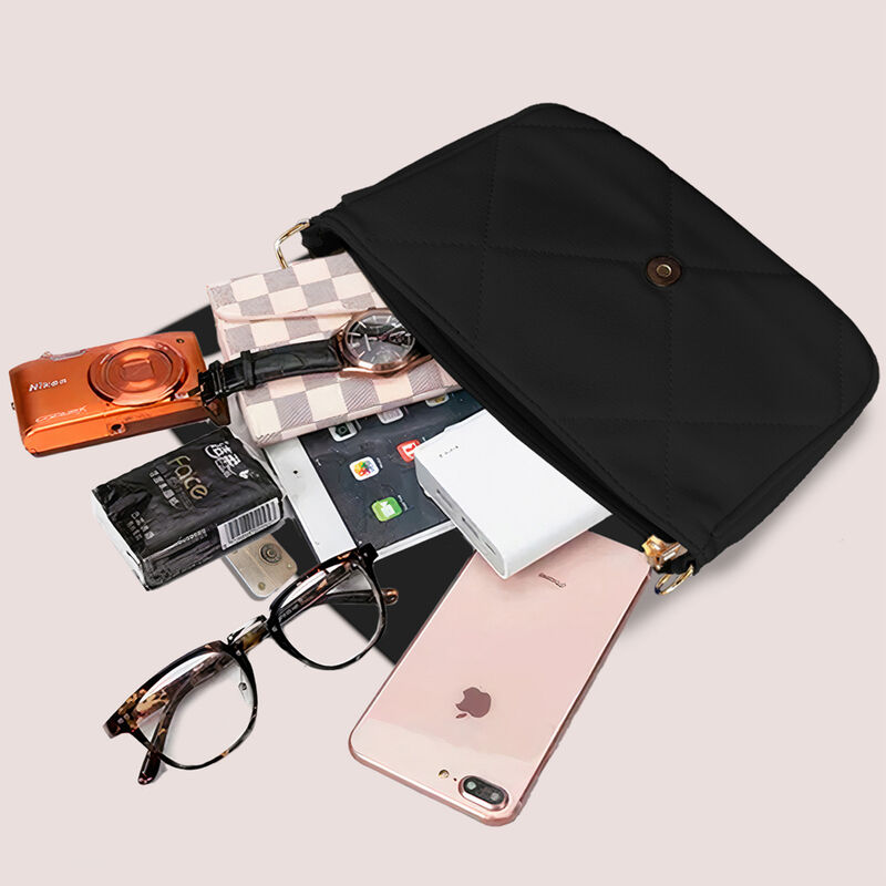 Bandolera Adultos Negro Cuero PU image number null