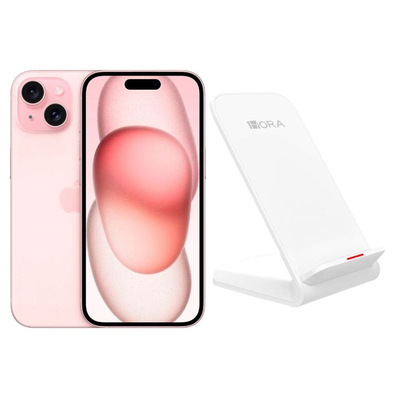 iPhone 15 128GB Rosa E-SIM Reacondicionado + Ba... image number null