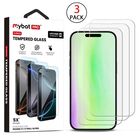 Mica Vidrio MYBAT para iPhone 17 PRO MAX - 3 piezas protectora de pantalla transparente