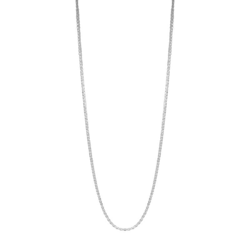 Cadena granulada de plata de 45cm image number null