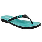 Bariletas Sandalia para mujer negro verde