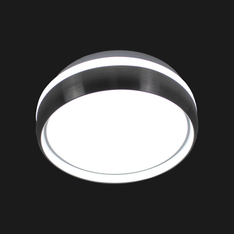 Plaf&oacute;n para techo Rhonda II 12w Silver  Mil Luc... image number null