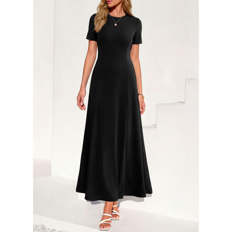Vestido Kirundo Negro Manga Corta - XL image number null