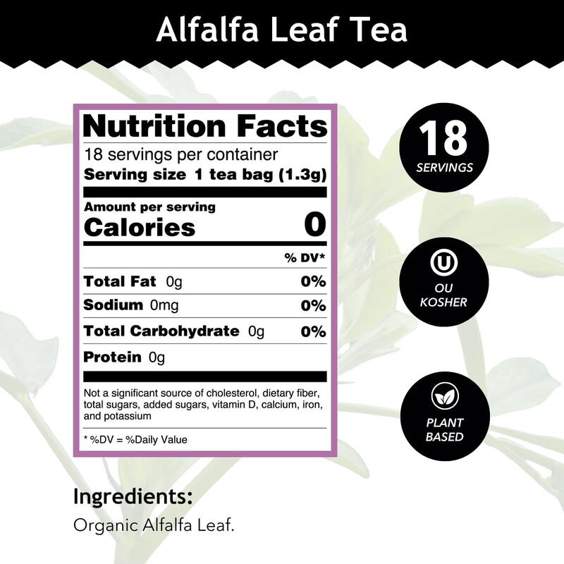 Buddha Teas - T&eacute; De Hoja De Alfalfa, 18 Bolsas ... image number null