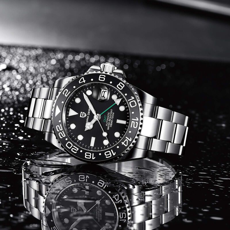 Reloj Benyar Gmt Autom&aacute;tico 40 mm Acero Inoxida... image number null