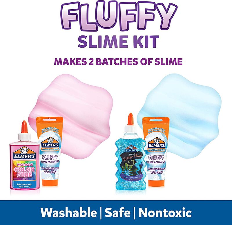 Slime Kit Elmer's Fluffy Con Pegamento De Color... image number null