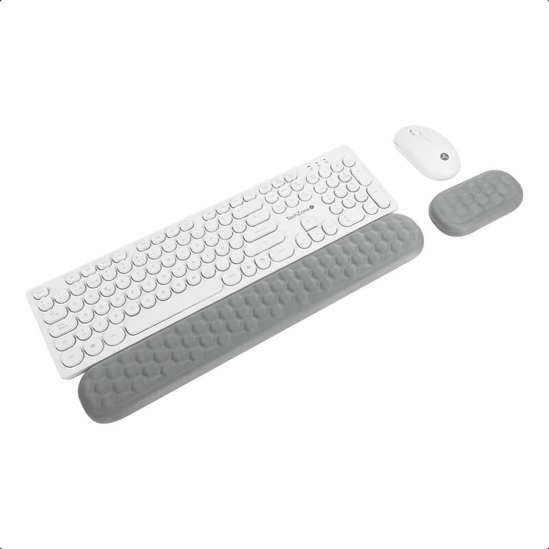 TechZone Pop Kit White Teclado y Mouse Inalámbr... image number null
