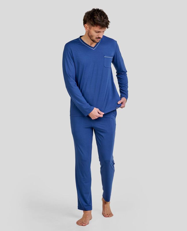 Pijama Modal con Escote en Pico Marino image number null