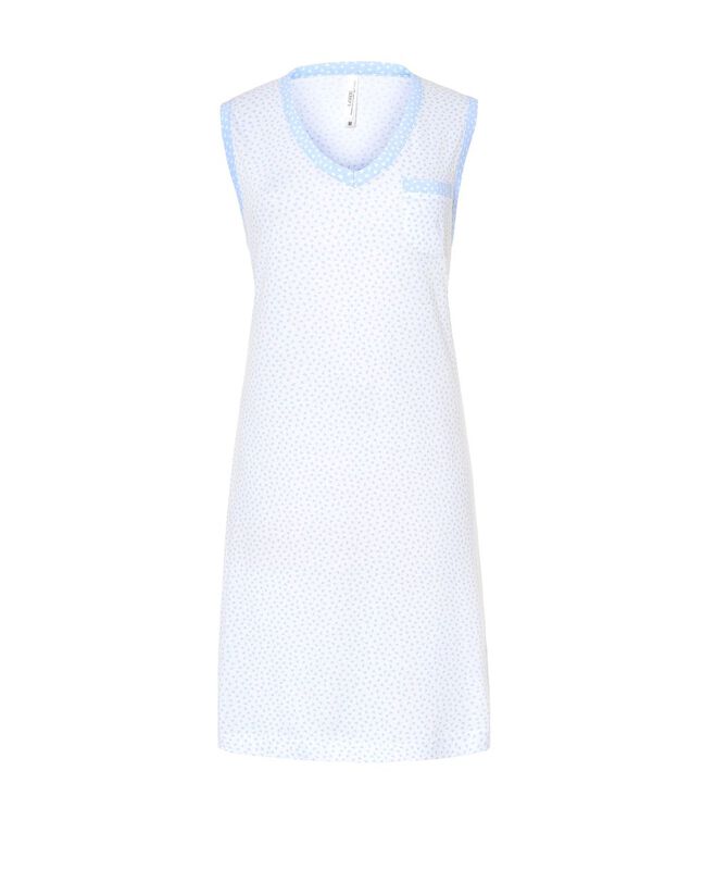 Camis&oacute;n Corto con Corazones Celeste image number null