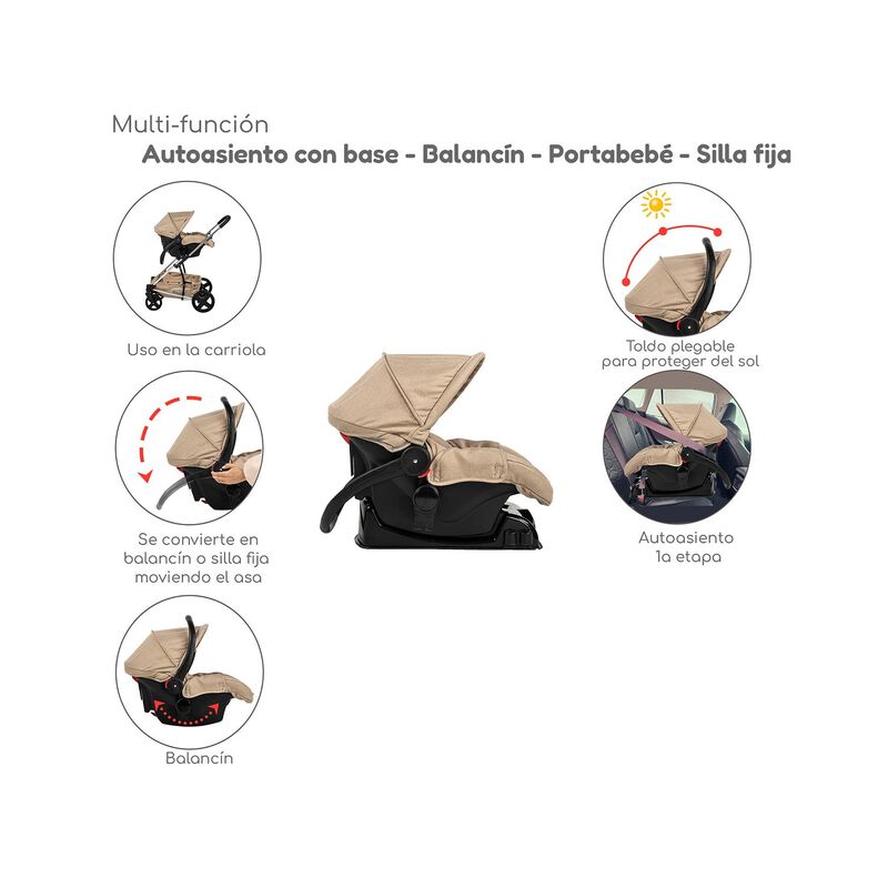 Travel System Eclipse 3en1 D'beb&eacute; Carriola Recl... image number null
