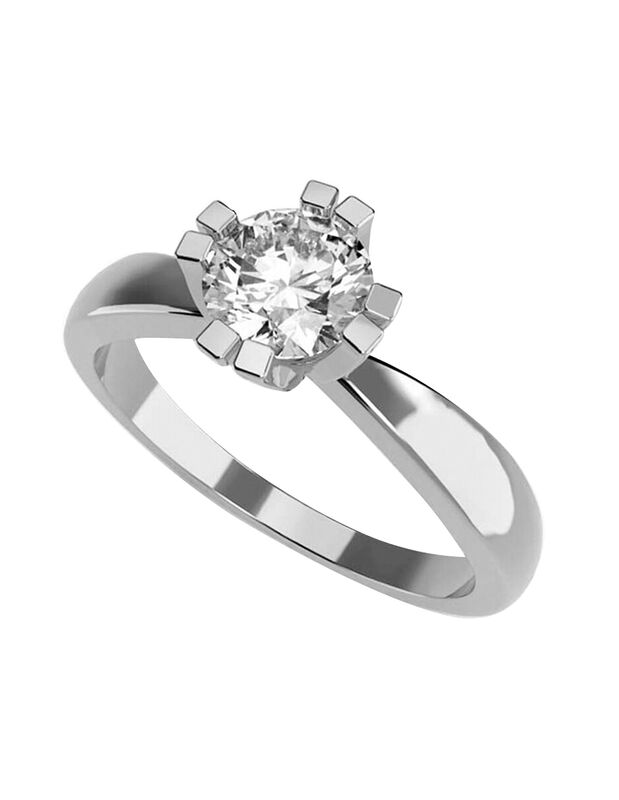 Anillo de Compromiso de 14K con Diamante de Lab... image number null