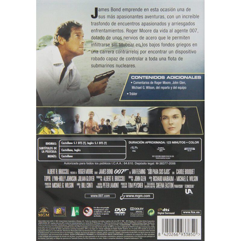 Solo Para Sus Ojos (&uacute;ltima Edici&oacute;n) (1 Dvd) image number null