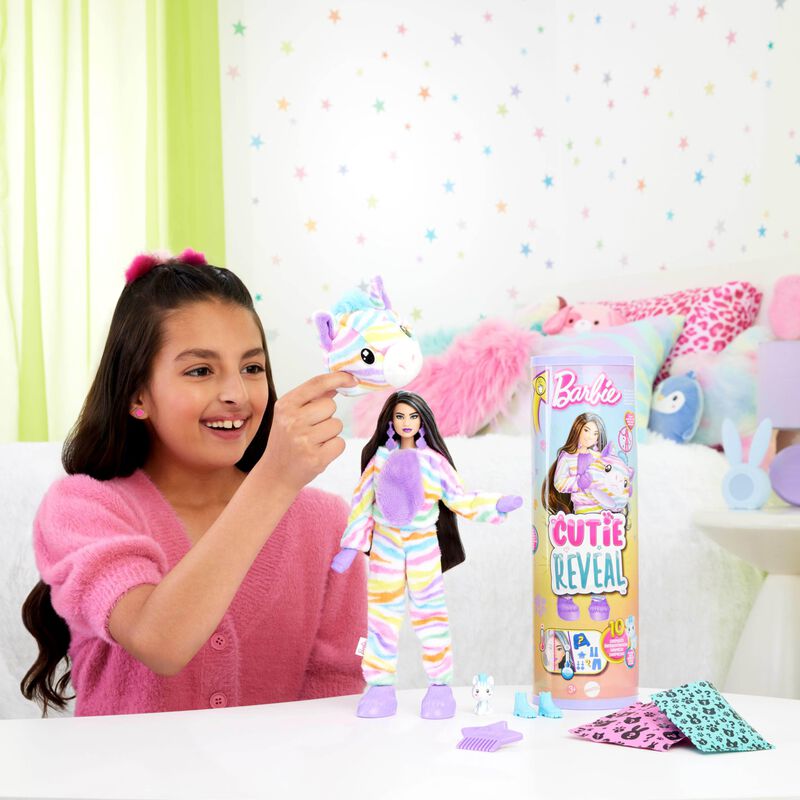 Mu&ntilde;eca Barbie Cutie Reveal Color Dream Rainbow ... image number null