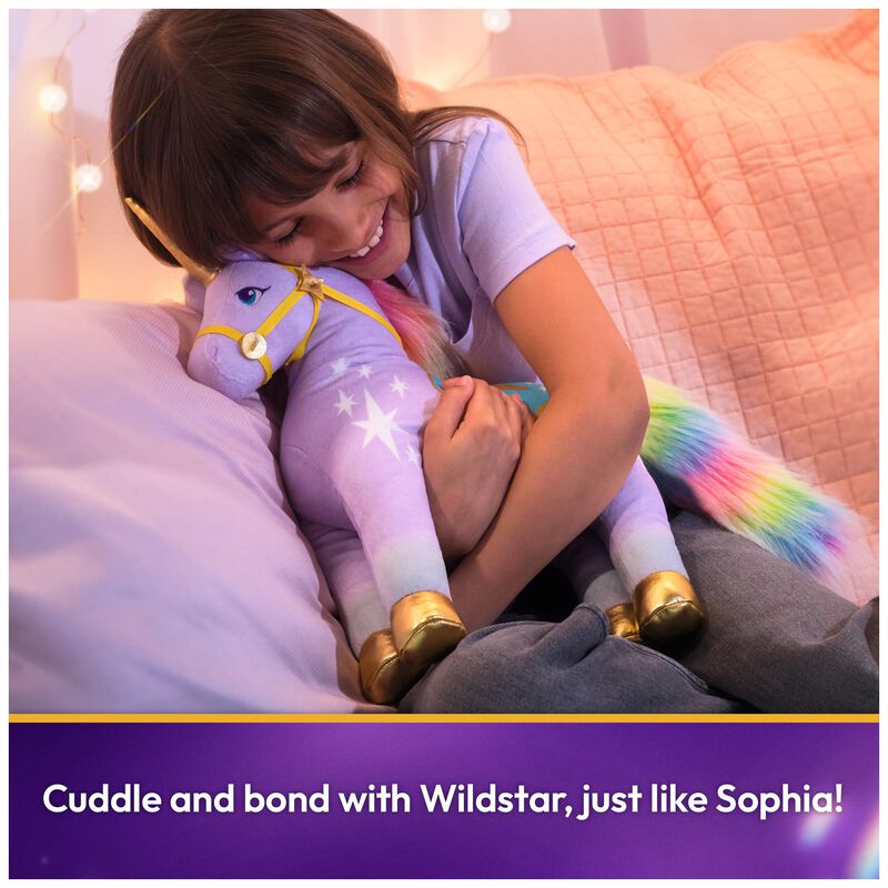 Peluche Unicorn Academy Wildstar, Morado, 38 Cm... image number null