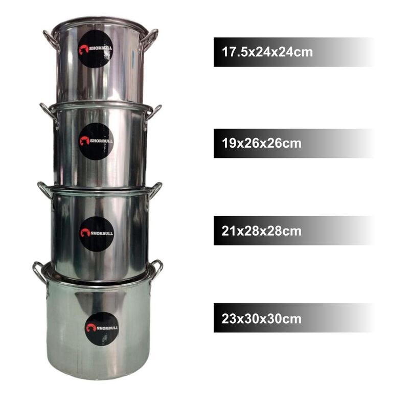 Juego de ollas con tapa Acero Inoxidable 8 pz E... image number null