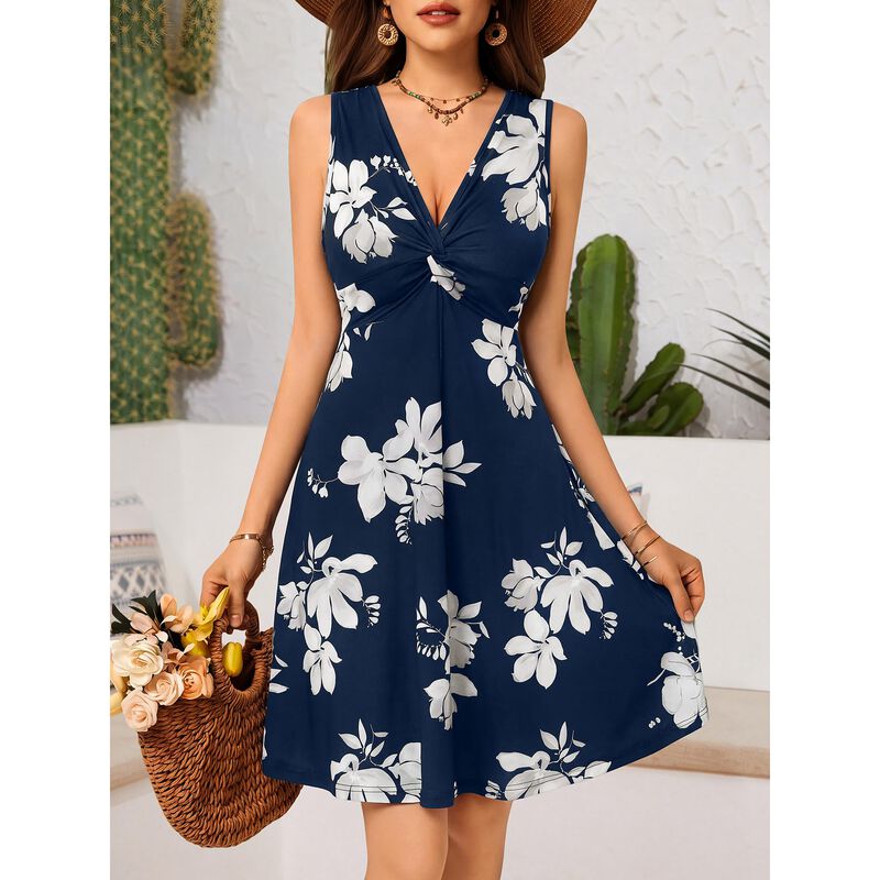 Vestido Mini Fluido Huhot Talla Plus 2026 image number null