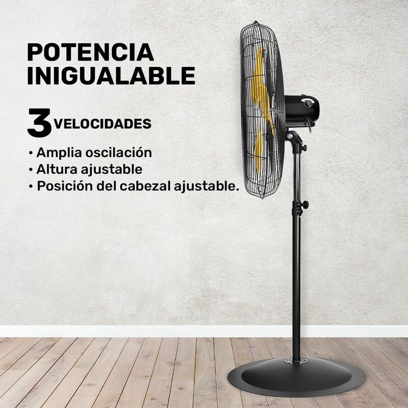 VENTILADOR PEDESTAL INDUSTRIAL TAURUS TSUNAMI 3... image number null