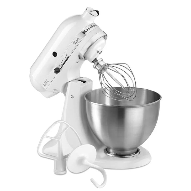 Batidora Classic KitchenAid K45SSWH 4.25L Blanc... image number null