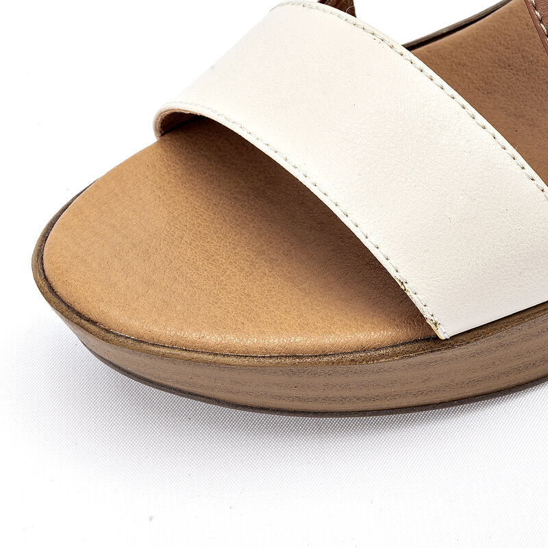 Gilardi zapatilla abierta para mujer camel latt... image number null