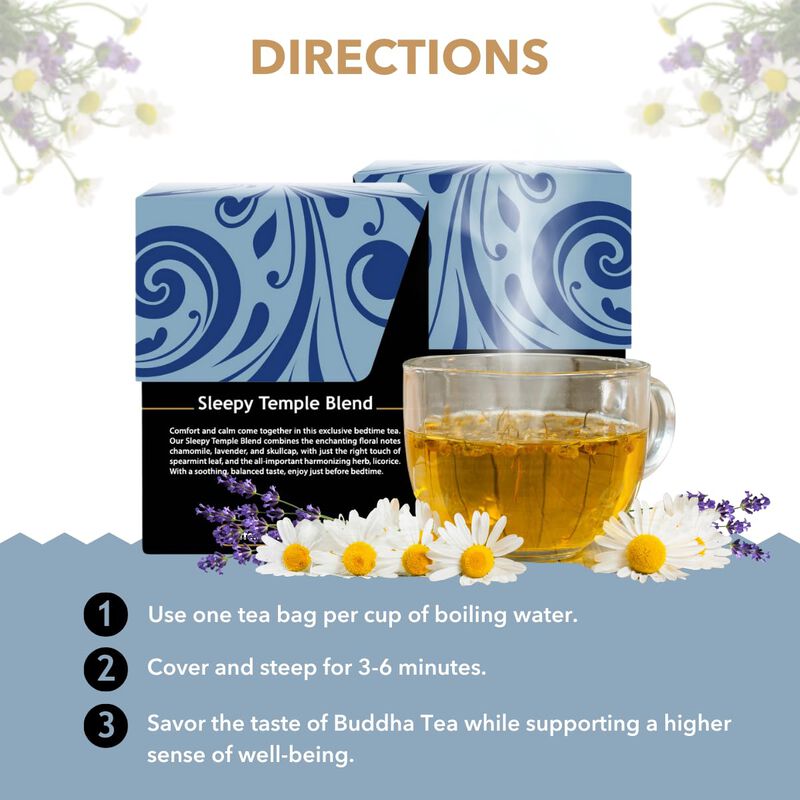Buddha Teas &ndash; Sleepy Temple (18 Bolsas, Org&aacute;nic... image number null