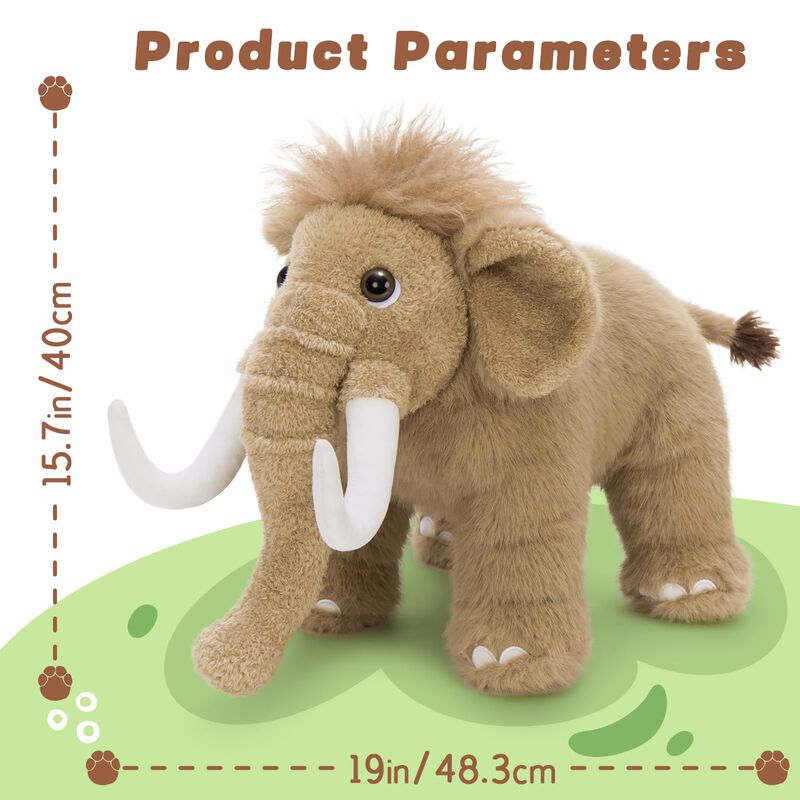 Peluche Beniny Woolly Mammoth De 40 Cm Para Ni&ntilde;... image number null