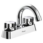 Mezcladora ABS para Lavabo, Cuello Curvo, Manerales Hexagonales, Primo Basi-k, IUSA