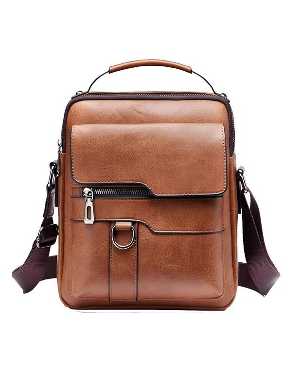 Bolsa Bandolera Elego De Piel Para Hombre image number null