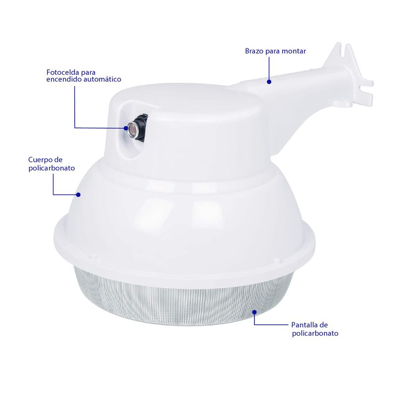 Luminario Suburbano de Led 20 W con Sensor de L... image number null