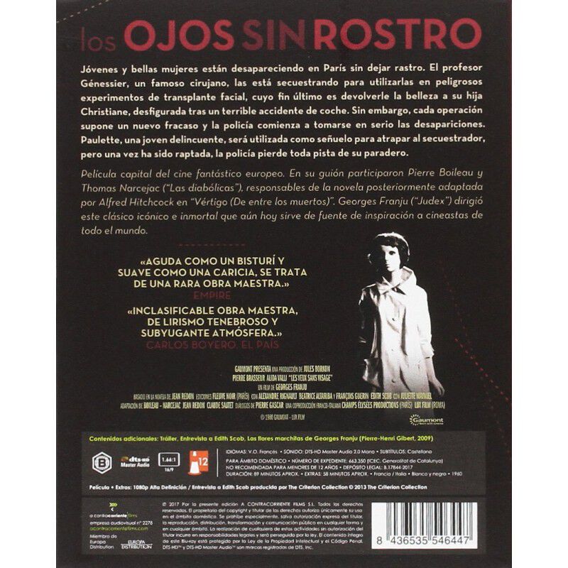 Los Ojos Sin Rostro [Blu-ray] image number null