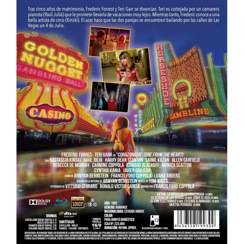 Corazonada [blu-ray] (1982) One From The Heart image number null