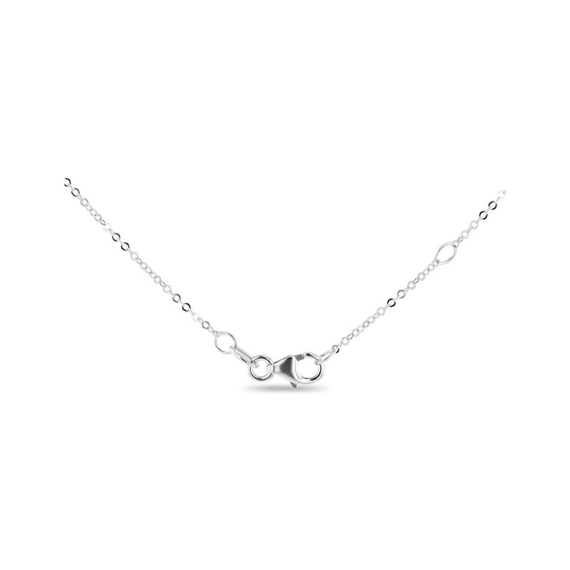 Dije Coraz&oacute;n Oro Blanco 10k Con Perla Y Zirconi... image number null