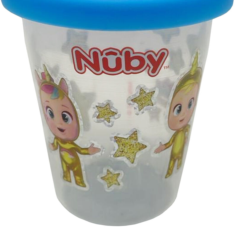 Vaso Entrenador Nuby Beb&eacute;s Llorones 7oz Celeste image number null