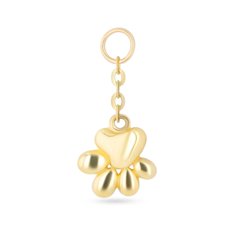 Charm En Forma De Huella De Oro Amarillo 14K (1... image number null