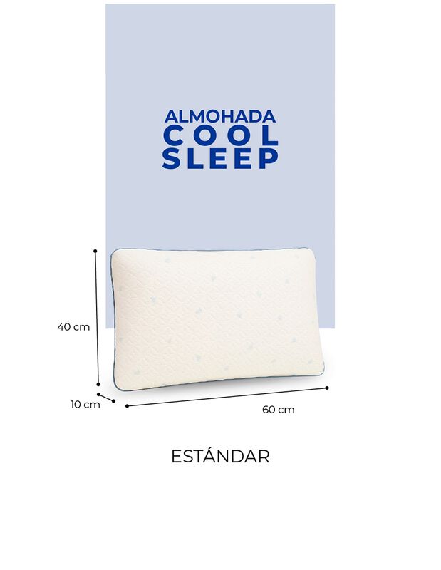 Pack 2 Almohadas Cool Sleep ,Memory Foam, Hipoa... image number null
