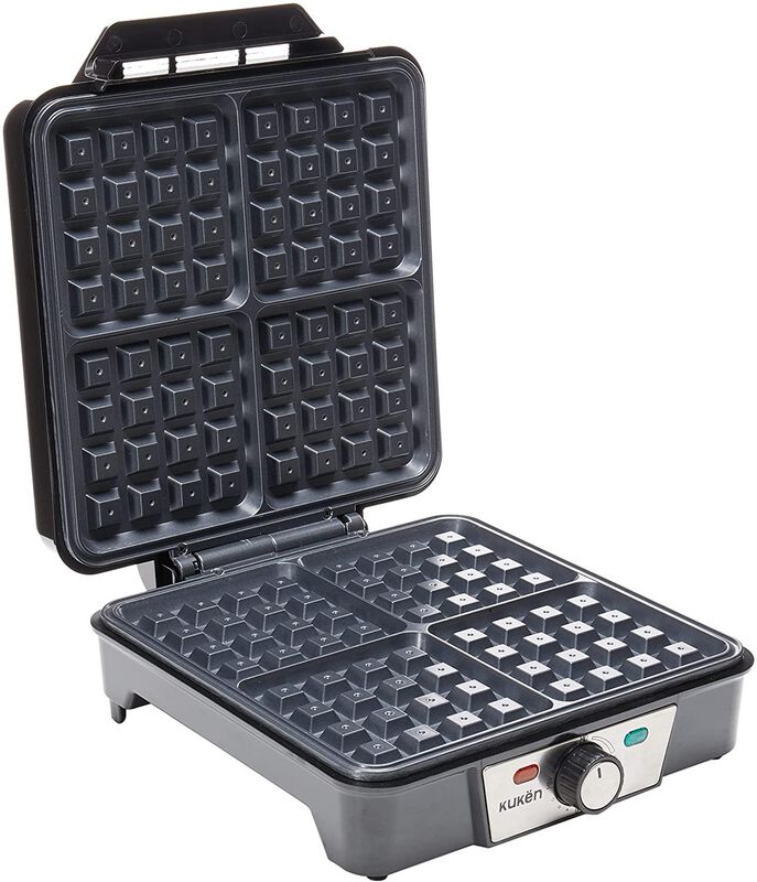 Wafflera Estilo Belga Masterchef Mk-wm-4ss 4 Re... image number null